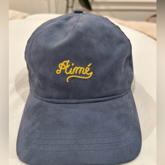 Aime Leon Dore ALD Chain Stitch Brushed Nylon Hat Snapback Vintage Indigo - Picture 4 of 5